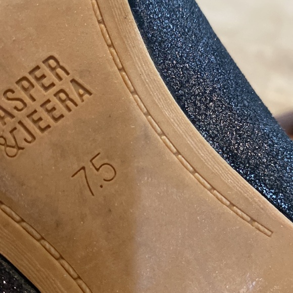 Anthro Jasper & Jerra Embellished Black Flats - Picture 5 of 6